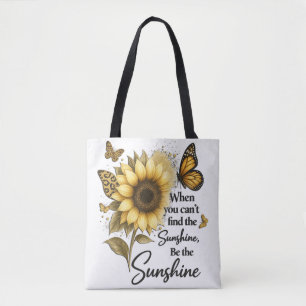 inspirerend Wees De Zonneschijn/Zonnebloem Tote Bag