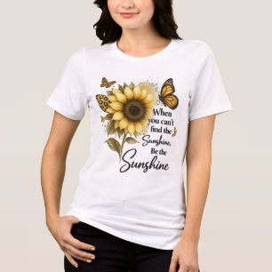 inspirerend Wees De Zonneschijn/Zonnebloem Tri-Blend Shirt