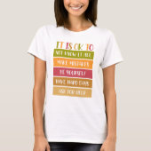 Inspirerend Wellness Quote T-shirt (Voorkant)