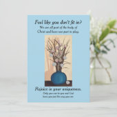 Inspirerend Wenskaart (Staand voorkant)