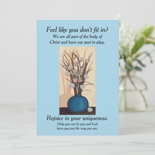 Inspirerend Wenskaart (Staand voorkant)