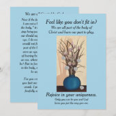 Inspirerend Wenskaart (Voorkant / Achterkant)