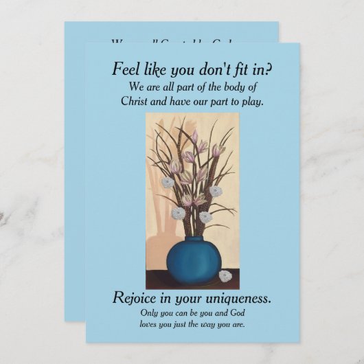 Inspirerend Wenskaart (Voorkant / Achterkant)