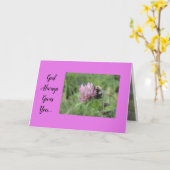 Inspirerend wenskaart aanmoedigen kaart (Gele Bloem)