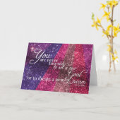 Inspirerend Wenskaart Glittery Kaart (Gele Bloem)