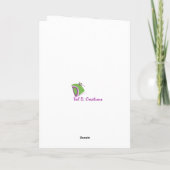 Inspirerend wenskaart kaart (Achterkant)