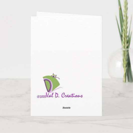 Inspirerend wenskaart kaart (Achterkant)