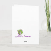 Inspirerend wenskaart kaart (Achterkant)