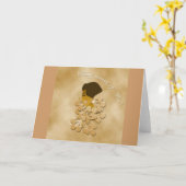 Inspirerend wenskaart kaart (Gele Bloem)