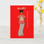 Inspirerend wenskaart kaart (Gele Bloem)