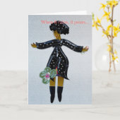 Inspirerend wenskaart kaart (Gele Bloem)