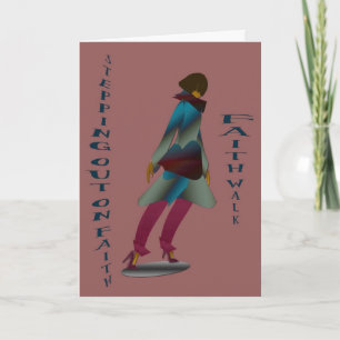 Inspirerend wenskaart met scripture kaart