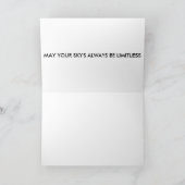 Inspirerend Wenskaart van een vliegtuig Kaart (Binnen)