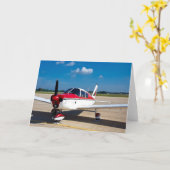 Inspirerend Wenskaart van een vliegtuig Kaart (Gele Bloem)