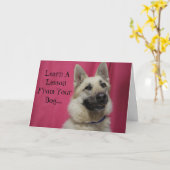 Inspirerend Wenskaart voor Hondenliefhebbers Kaart (Gele Bloem)