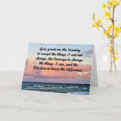 INSPIREREND WENSKAART VOOR SERENITEITSGEBED KAART (Gele Bloem)