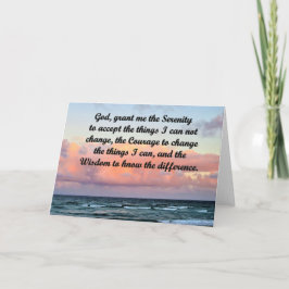 INSPIREREND WENSKAART VOOR SERENITEITSGEBED KAART