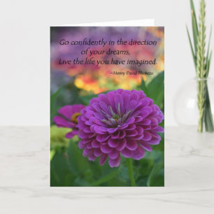 Inspirerend wenskaarten kleurrijke bloemen cadeau kaart