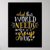 Inspirerend Wereldvredesgroep zonder oorlog Poster (Voorkant)