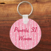 Inspirerend werkwoorden 31 Vrouw Sleutelhanger (Voorkant)