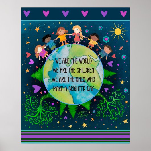 Inspirerend Wij zijn de Kinder wereldquote Poster (Voorkant)