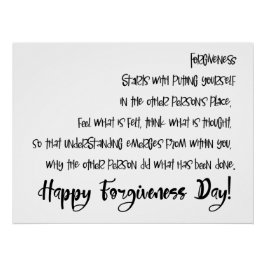 Inspirerend Wijsheid Gelukkige Vergeving Dag Perfect Poster