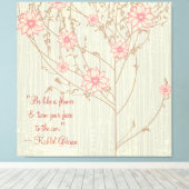 Inspirerend Wilde Bloem Ingewikkeld Canvas Afdruk (Insitu (Houten vloer))