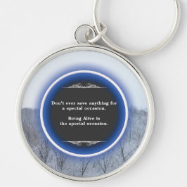 Inspirerend winter sleutelhanger