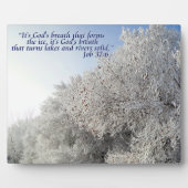 Inspirerend winterlandschap Plaque Fotoplaat (Voorkant)