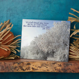 Inspirerend winterlandschap Plaque Fotoplaat