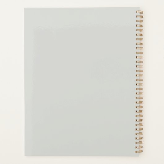 Inspirerend, witte paarden, Focus, Monogram Planner (Achterkant)