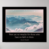 Inspirerend, wondercitaat poster (Voorkant)