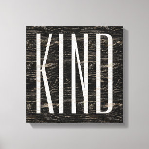 Inspirerend Woord Art Rustic 4 Letters Canvas Afdruk