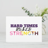 Inspirerend woord Design Kaart (Staand voorkant)