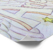 Inspirerend Woord Engelen Art Poster Print (Hoek)