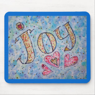 Inspirerend woord "Joy" Mousepad Muismat