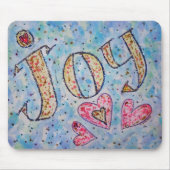 Inspirerend woord "Joy" Mousepad Muismat (Voorkant)