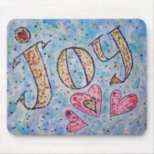 Inspirerend woord "Joy" Mousepad Muismat