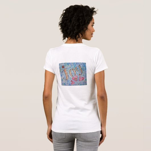 Inspirerend woord "Joy" T-Shirt (Achterkant volledig)