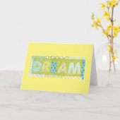 Inspirerend woord van Megan Meagher| Dream Kaart (Gele Bloem)