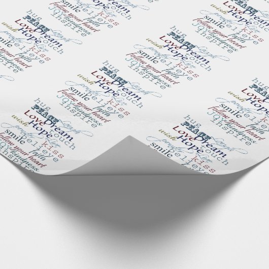 Inspirerend woorden cadeaupapier (Hoek)