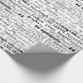 Inspirerend woorden cadeaupapier (Hoek)