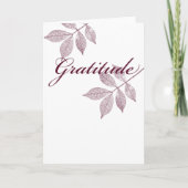 Inspirerend woorden dankbaarheid kaart (Voorkant)