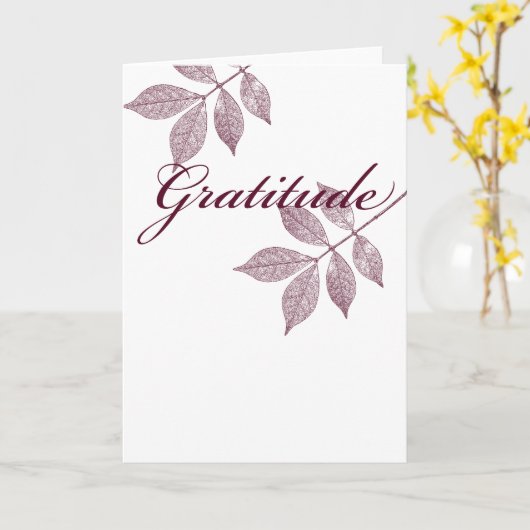 Inspirerend woorden dankbaarheid kaart (Gele Bloem)