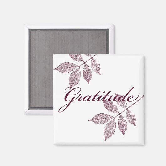Inspirerend woorden dankbaarheid magneet (Voorkant / Achterkant)