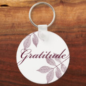 Inspirerend woorden dankbaarheid sleutelhanger (Voorkant)