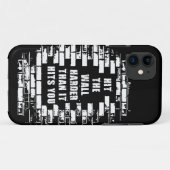 Inspirerend woorden - De muur harder Case-Mate iPhone Case (Achterkant (horizontaal))