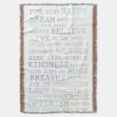 Inspirerend woorden deken (Voorkant Verticaal)