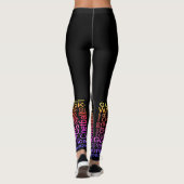 Inspirerend woorden en posities netball leggings (Achterkant)