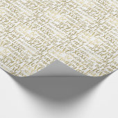 Inspirerend woorden goud cadeaupapier (Hoek)